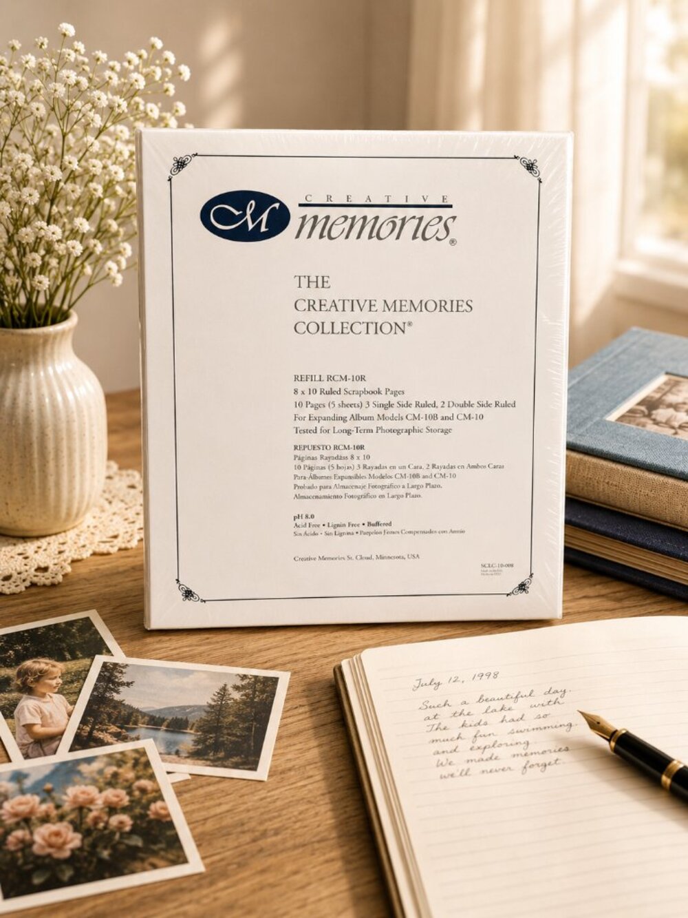 Creative Memories 8x10 Ruled Scrapbook Refill Pages RCM-10R Retired NEW